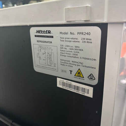 Heller 240L Pigeon Pair All Fridge PPR240 - SOLD - Image 4