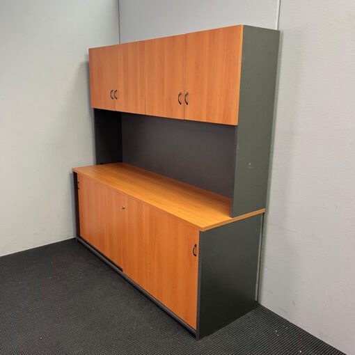 Credenza with Hutch - 1800W x 1800H x 550D - SOLD - Image 2