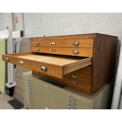 Wooden Plan Drawer Cabinet - 6 drawers - SOLD - Image 4