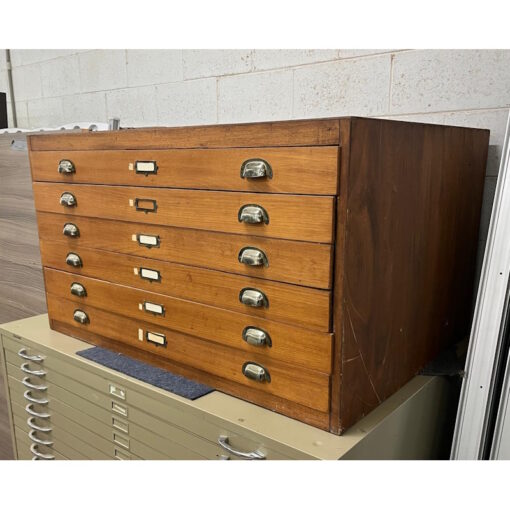 Wooden Plan Drawer Cabinet - 6 drawers - SOLD - Image 3