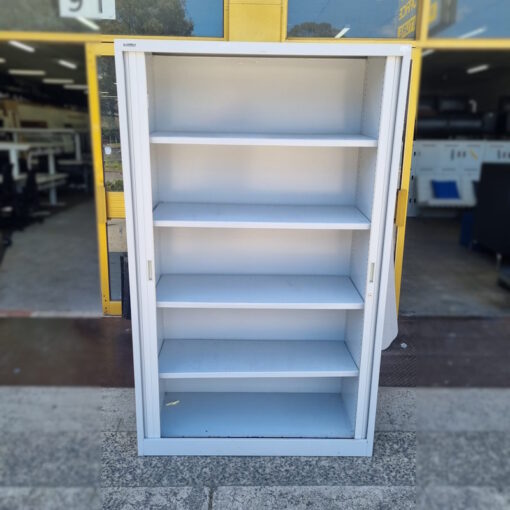 Tambour Door Cabinet Brownbuilt - 1200W x 1980H x 475D - SOLD - Image 3