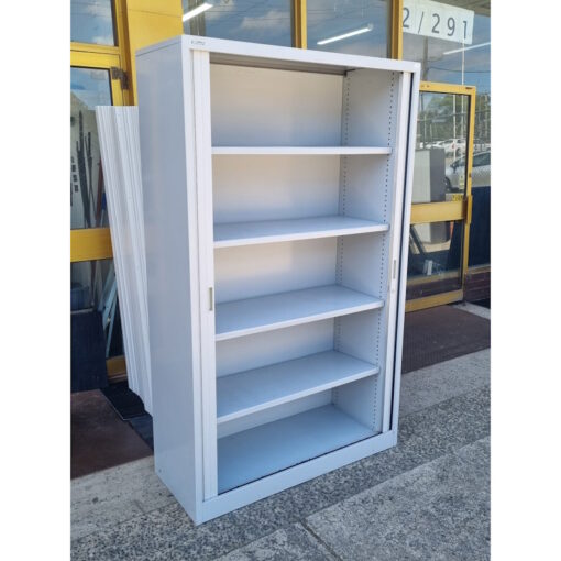Tambour Door Cabinet Brownbuilt - 1200W x 1980H x 475D - SOLD - Image 4