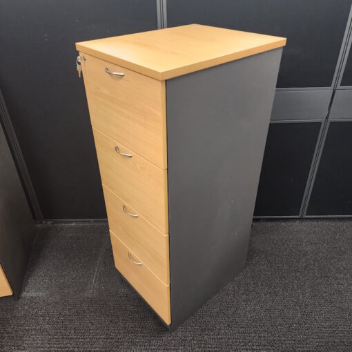 4 Drawer Filing Cabinet - SOLD - Image 2