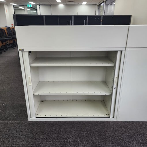 Tambour Door Cabinet with Planter Box - 1200W x 1230H x 460D - SOLD - Image 2