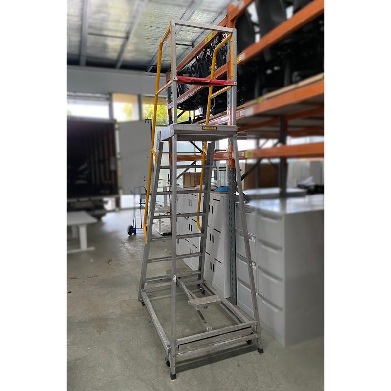 Gorilla GOP07 2.1m 200kg Industrial Order Picking Ladder - SOLD - Image 2
