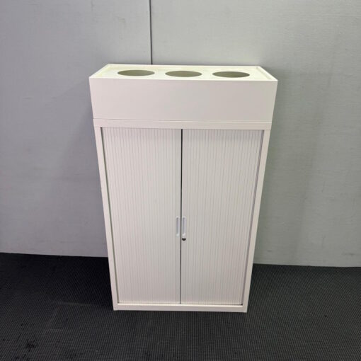 Tambour Door Cabinet with Planter Box - 900W x 1530H x 450D - 3 available - Image 3