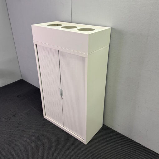 Tambour Door Cabinet with Planter Box - 900W x 1530H x 450D - 3 available - Image 2