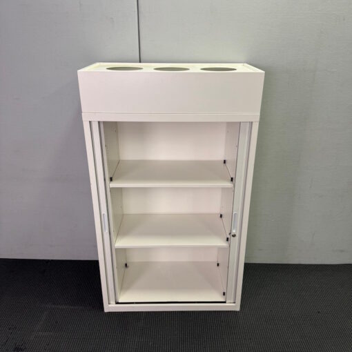 Tambour Door Cabinet with Planter Box - 900W x 1530H x 450D - 3 available - Image 5
