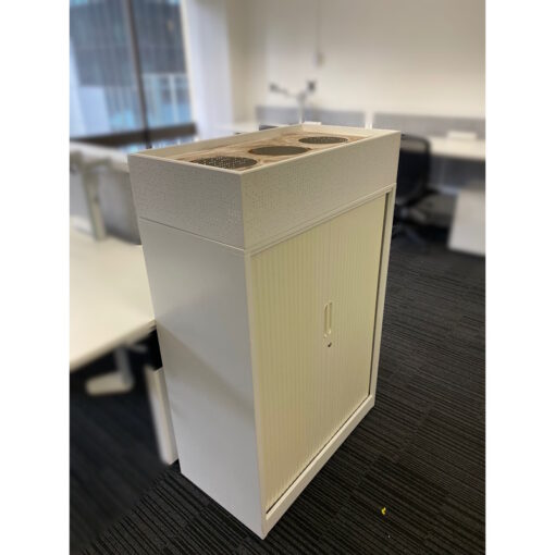 Tambour Door Cabinet with Planter Box - 900W x 1390H x 480D - 2 available - Image 3