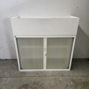 Tambour Door Cabinet with Planter Box - 900W x 1520H x 480D - 4 available