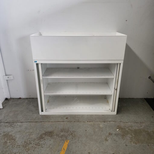 Tambour Door Cabinet with Planter Box - 900W x 1520H x 480D - 4 available - Image 2