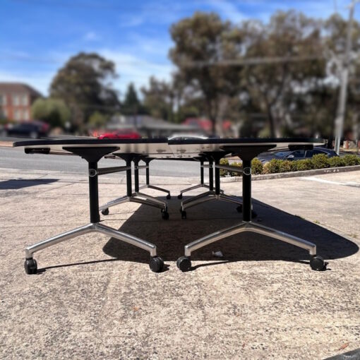 Flip Top Meeting Table Set - 4200mm x 1800mm - 1 available - Image 4