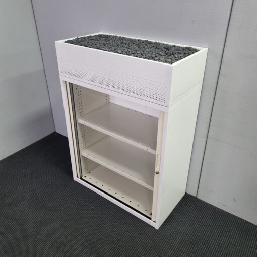 Tambour Door Cabinet with Planter Box - 900W x 1240H x 460D - 2 available - Image 6