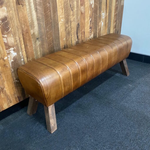 Leather Bench Seat - SOLD - Image 2