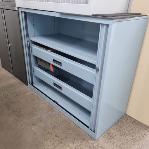 Tambour Door Cabinet - 1200W x 1000H x 500D - 1 available - Image 4