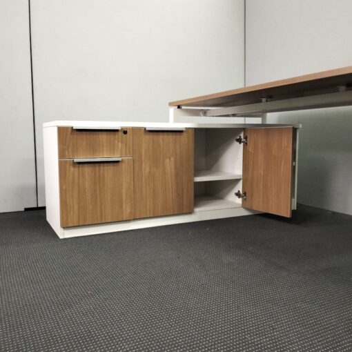Executive L-Shaped Office Desk with Credenza Return - 2 sizes - 4 available - Image 6