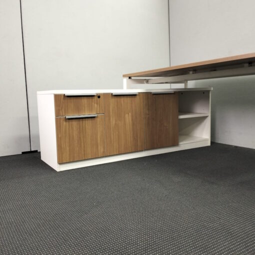 Executive L-Shaped Office Desk with Credenza Return - 2 sizes - 4 available - Image 5