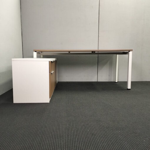 Executive L-Shaped Office Desk with Credenza Return - 2 sizes - 4 available - Image 4