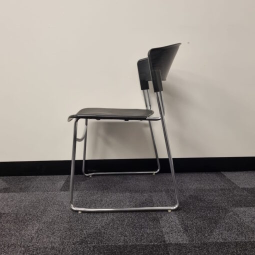 Stackable Black Polypropylene Chair - SOLD - Image 5
