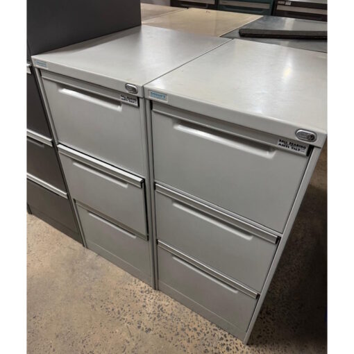 3 Drawer Filing Cabinet - SOLD - Image 2