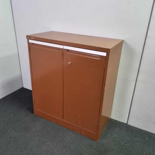 Stationery Cabinet 920W x 1000H x 460D Brownbuilt - SOLD - Image 3