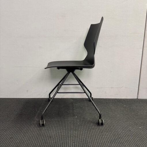 Konfurb Fly 4 Leg Swivel Visitor Chair with Castors - 10 available - Image 4