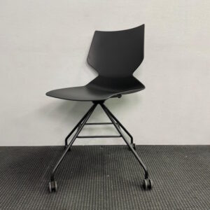 Konfurb Fly 4 Leg Swivel Visitor Chair with Castors - 10 available