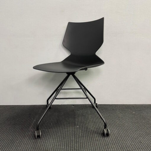 Konfurb Fly 4 Leg Swivel Visitor Chair with Castors - 10 available
