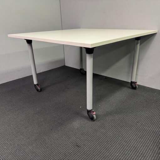 Square Table with Castors - 1200 x 1200 - 2 available - Image 2
