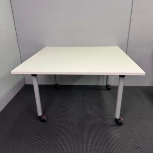 Square Table with Castors - 1200 x 1200 - 2 available