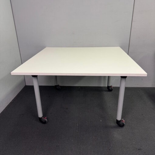 Square Table with Castors - 1200 x 1200 - 2 available