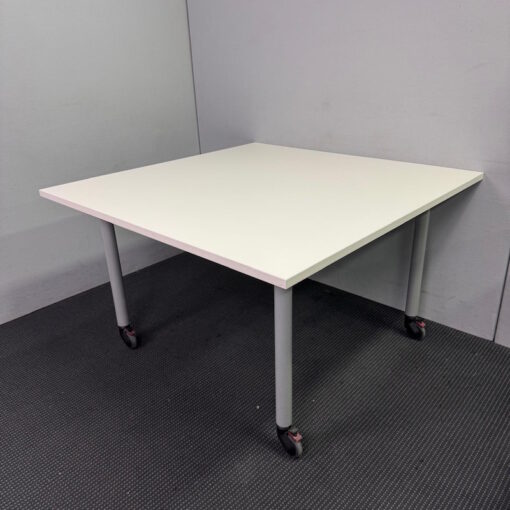 Square Table with Castors - 1200 x 1200 - 2 available - Image 4