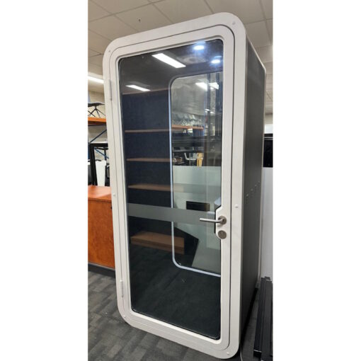 Soundproof Single Spacepod Phonebooth Desk LED Light Electric Outlet - 1 available - Image 2