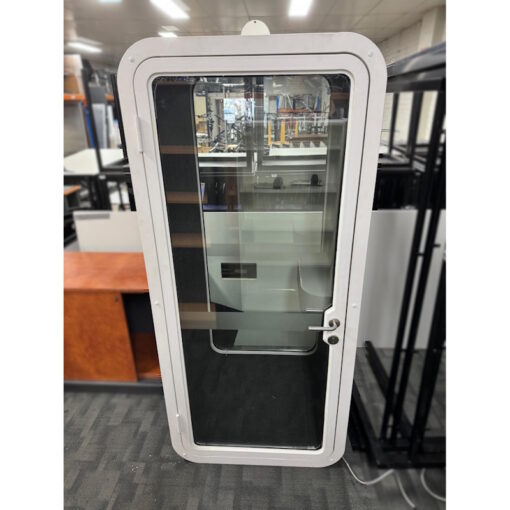 Soundproof Single Spacepod Phonebooth Desk LED Light Electric Outlet - 1 available - Image 3