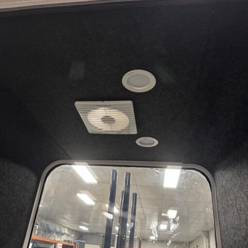 Soundproof Single Spacepod Phonebooth Desk LED Light Electric Outlet - 1 available - Image 12