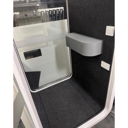 Soundproof Single Spacepod Phonebooth Desk LED Light Electric Outlet - 1 available - Image 8