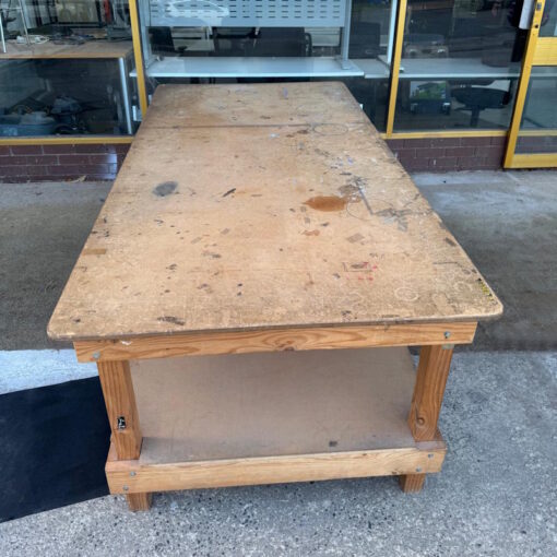 Wooden Work Bench - 2420W x 1220D x 870H - SOLD - Image 4