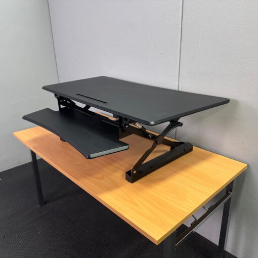 Sit Stand Desk Black 1180W - 4 available - Image 5