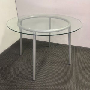 Glass Top Round Table 1050mm in Diameter - 1 available