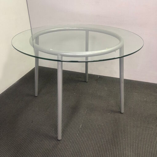 Glass Top Round Table 1050mm in Diameter - 1 available