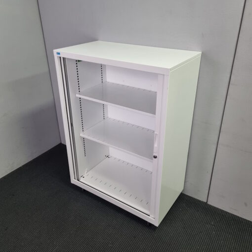 Tambour Door Cabinet Bosco with Castors - 900W x 1275H x 500D - 1 available - Image 4