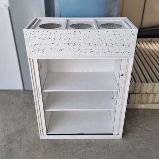 Tambour Door Cabinet with Planter Box - 900W x 1200H x 450D - 3 available - Image 4