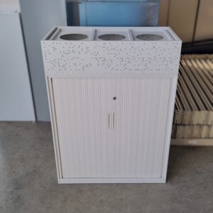 Tambour Door Cabinet with Planter Box - 900W x 1200H x 450D - 3 available