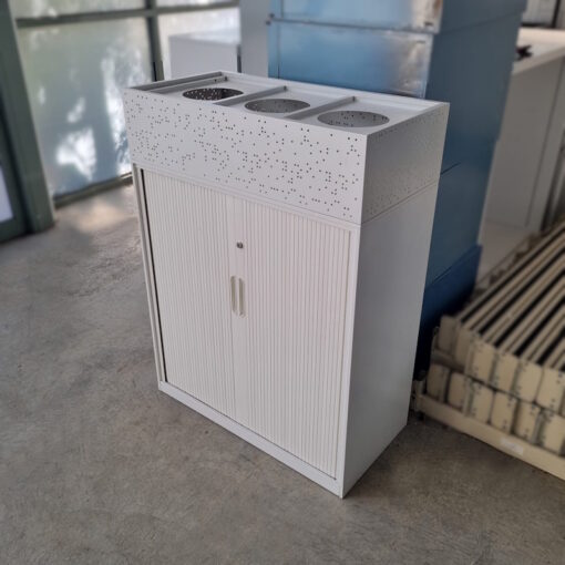 Tambour Door Cabinet with Planter Box - 900W x 1200H x 450D - 3 available - Image 3