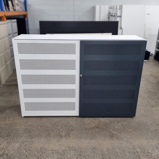 Planex Linea Sliding Door Steel Cabinet - 1800W x 500D x 1225H - 3 available - Image 2