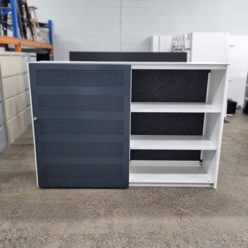 Planex Linea Sliding Door Steel Cabinet - 1800W x 500D x 1225H - 3 available - Image 4