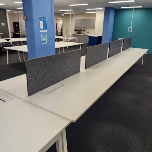 8 Person Desk with Partitions - 6000 x 1550 - 1 available - Image 3