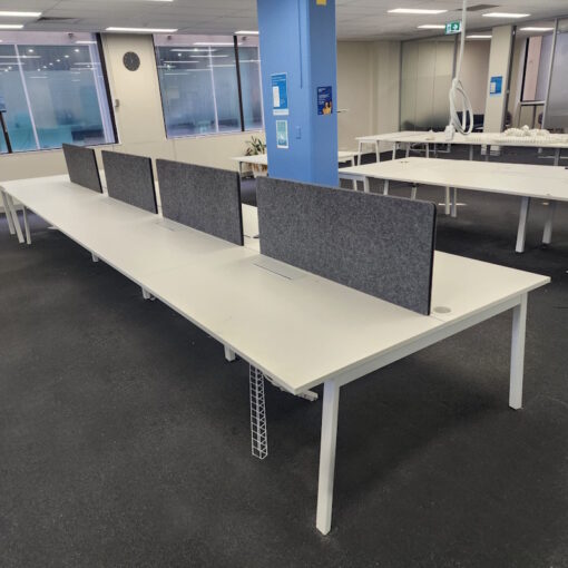 8 Person Desk with Partitions - 6000 x 1550 - 1 available - Image 2