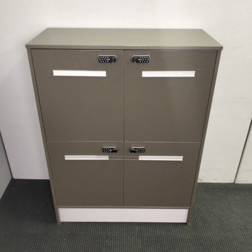 4 Doors Timber Locker Cabinet with Digital Lock - 29 available - Image 3