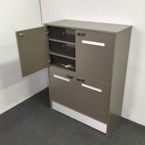 4 Doors Timber Locker Cabinet with Digital Lock - 29 available - Image 6
